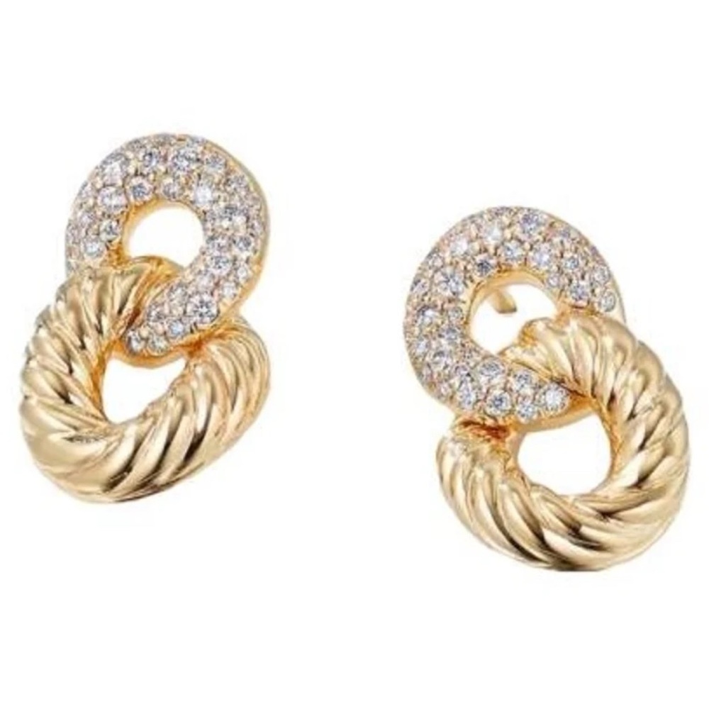 David Yurman- Belmont Curb Link Earrings